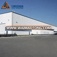 China factory supply welded H-section and hot rolled I-section prefabricated warehouse steel structure building